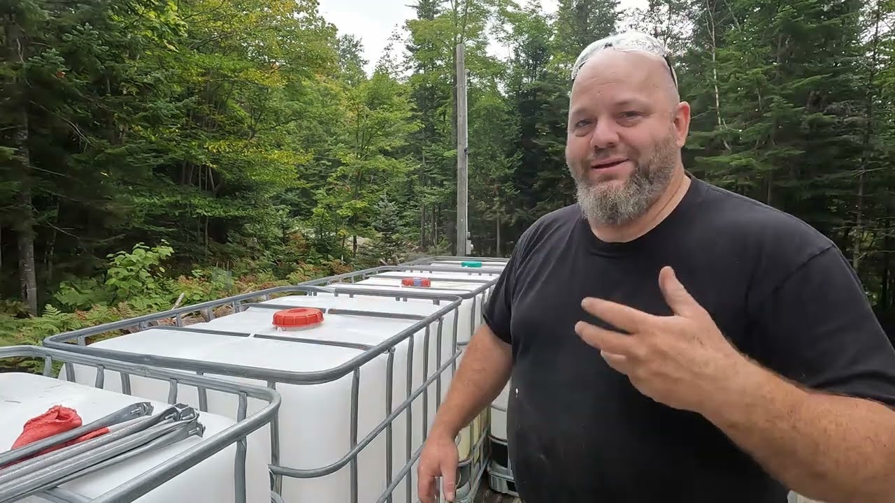 75-Bois de chauffage? Episode 1 - Tote IBC 1000l en cage à bois!