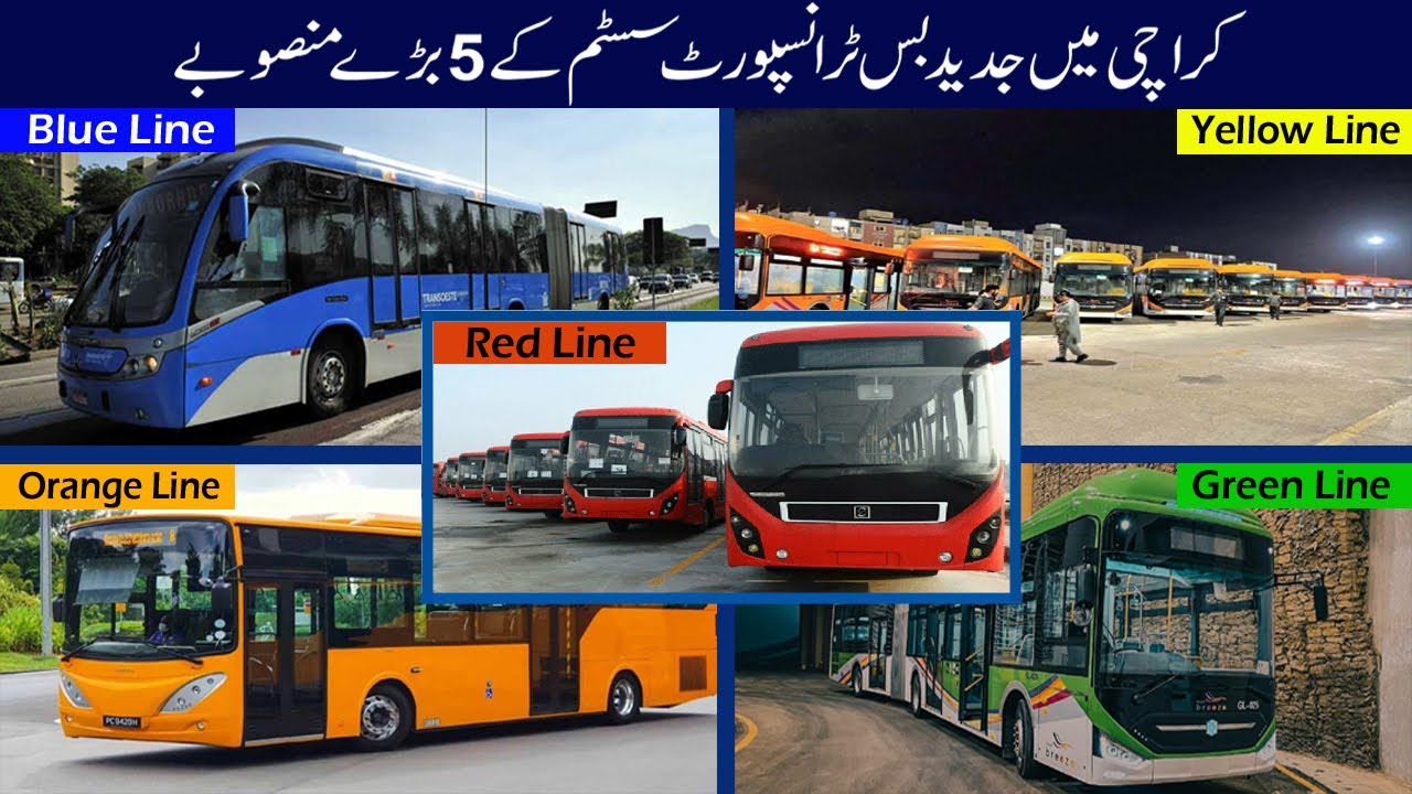 5 Mega Projects Of Karachi BRT | Luxury Buses Urban Transportation System