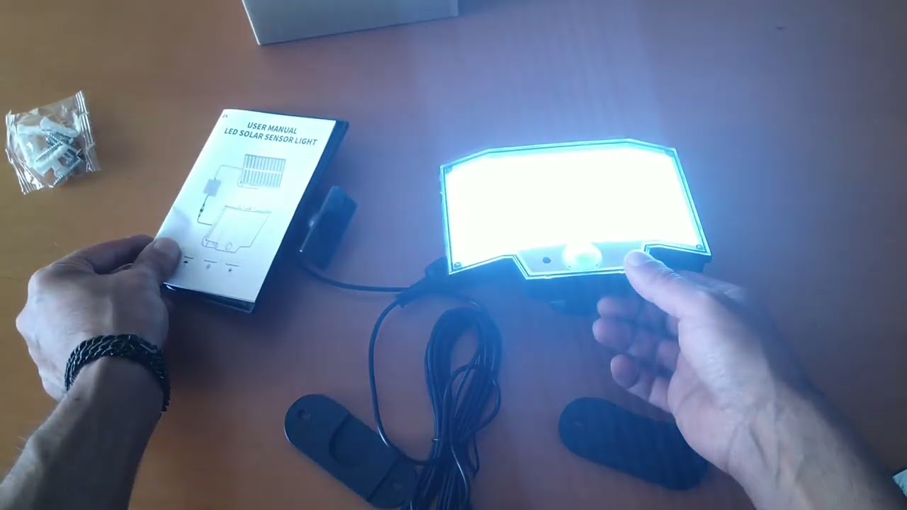 luci solari all'aperto, 160 led con telecomando e rilevatore di movimento, Buona luce, 3 modalità e