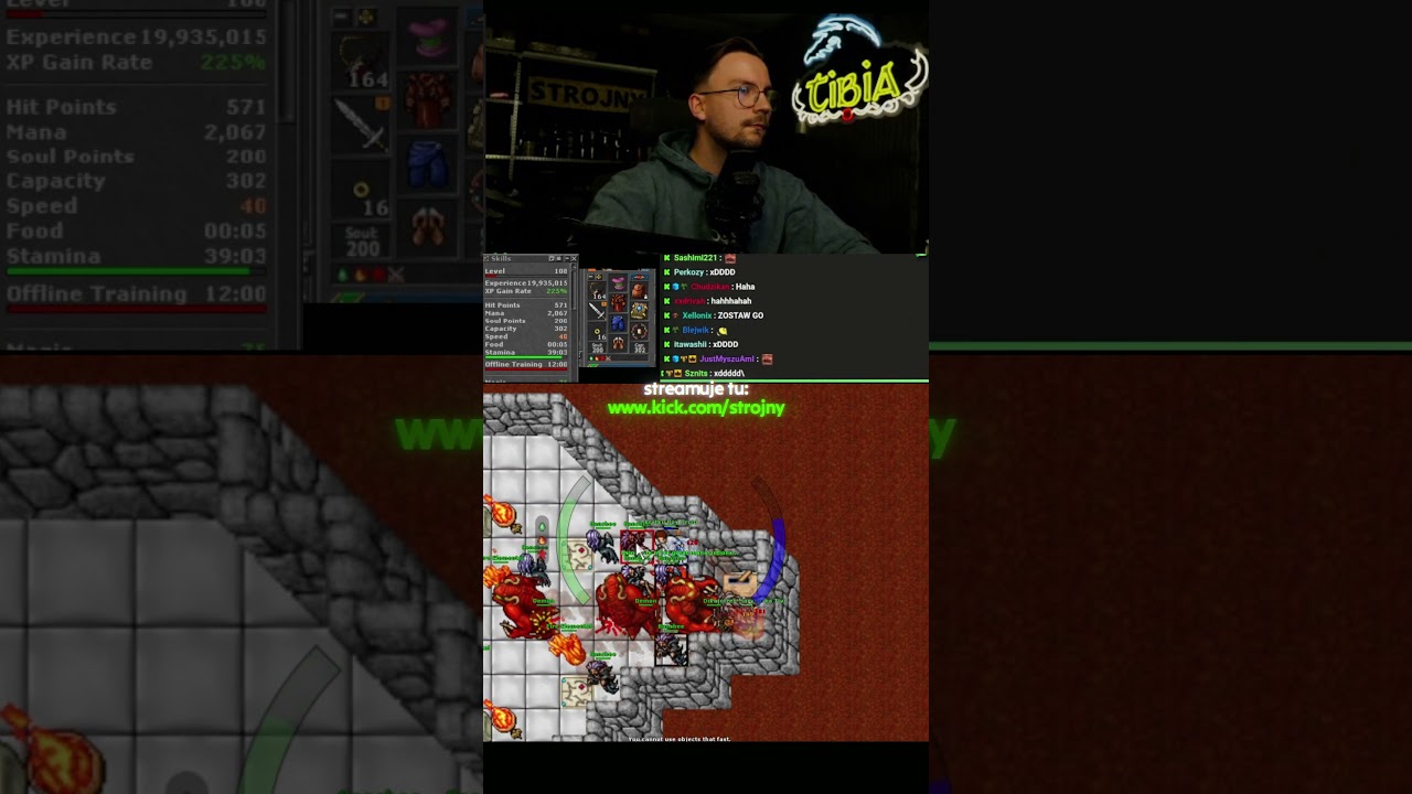 PIERWSZA DESKA NA KANDA PODCZAS DHQ QUESTA XD #tibia #kanda
