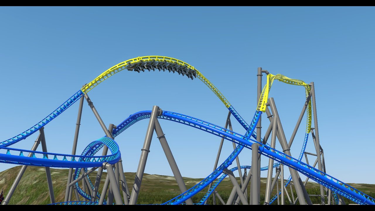 Voltage POV | Intamin Mega Coaster | Seaside Screamer 4 | NoLimits 2
