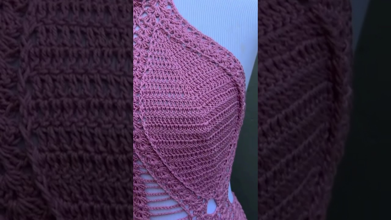 Vestido Longo Rosa de Croch&ecirc; | Delicadeza, Eleg&acirc;ncia e Charme Artesanal 🌸