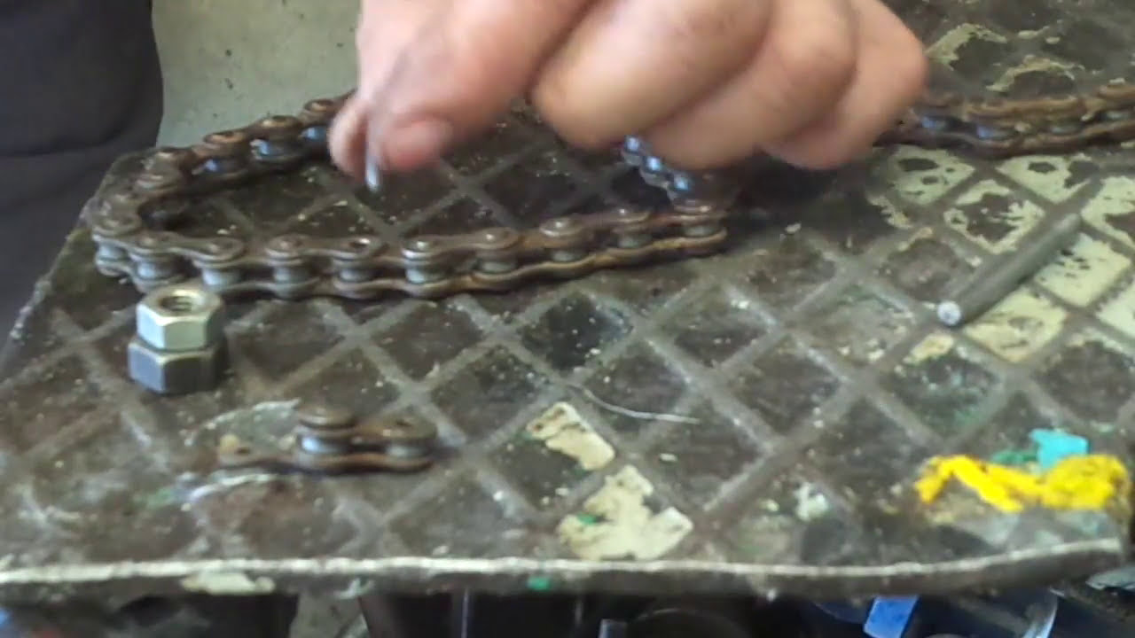 Como sacar eslabones en cadena de moto