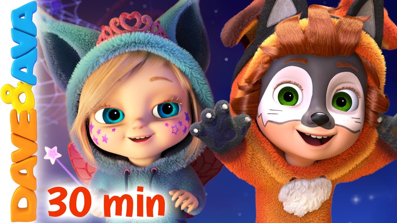 🎃 Trick a Little, Treat a Little - Halloween Songs | Baby Songs by Dave and Ava | Nursery Rhymes 🎃