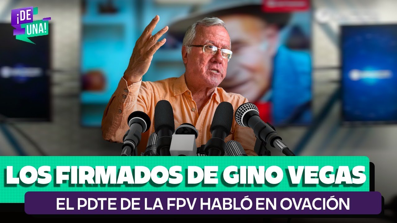 GINO VEGAS HABLÓ EN OVACIÓN