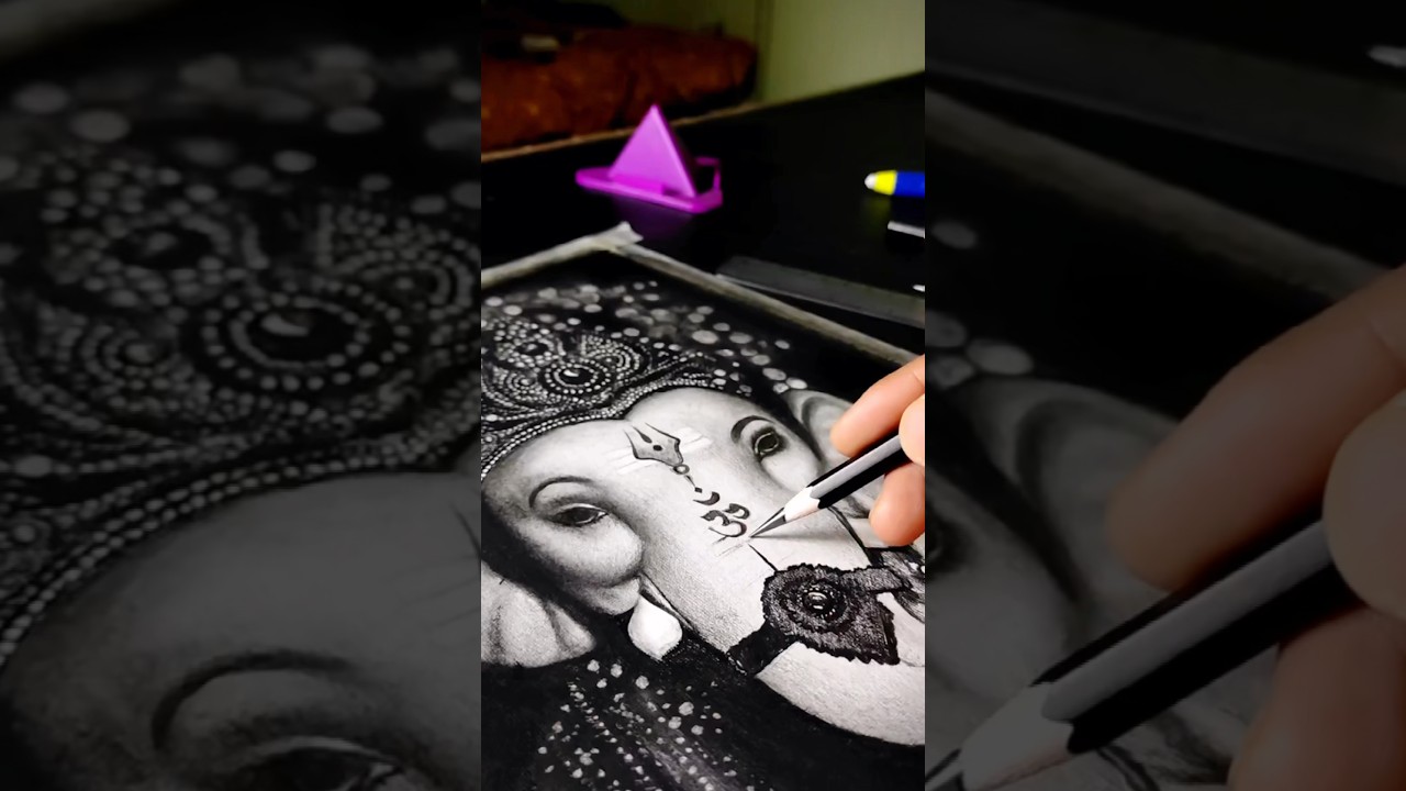 Bappa drawing ✍️ 🌸🌺🥰 #art #ganesh #ganeshchaturthi #shortvideo #viralshorts #shorts