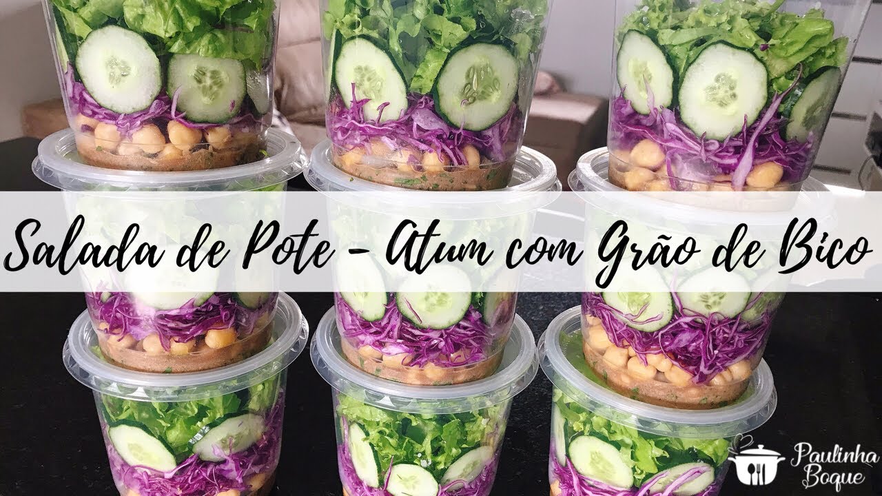 SALADA DE POTE - ATUM COM GRÃO DE BICO