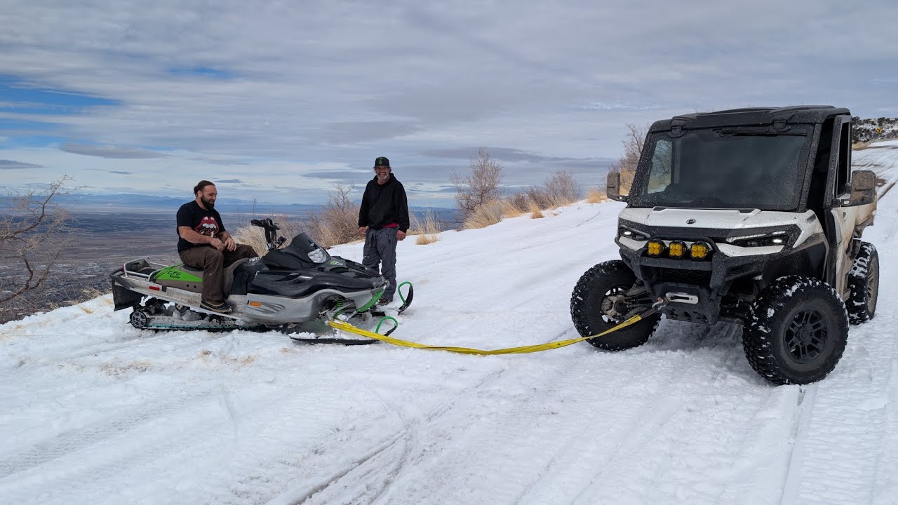 Cedar Highlands Snowmobile Recovery
