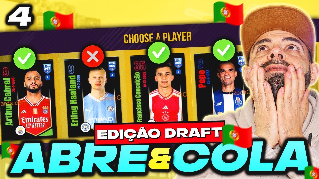 SÓ VALE TUGÃO neste DRAFT ! 😩 ABRE e COLA! FIFA 365 2024 | EP 4