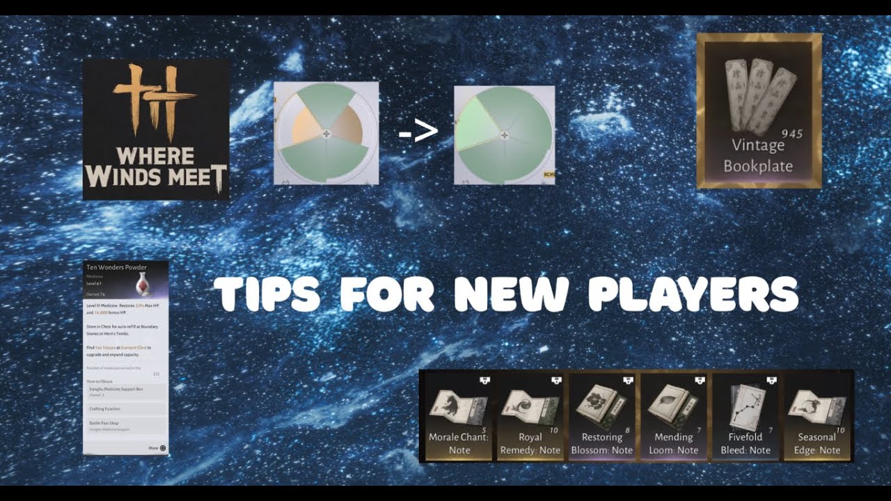 Tips for new Where Winds Meet players!