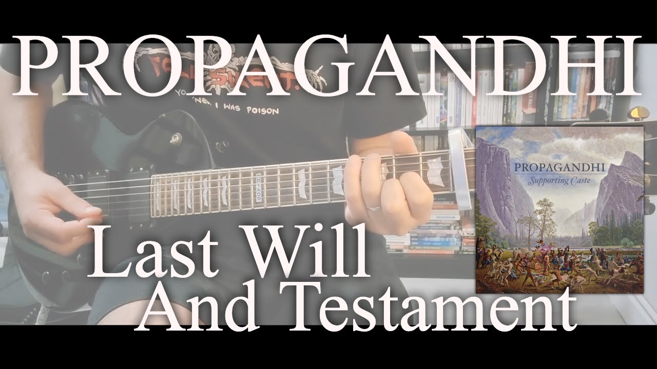 Propagandhi - Last will and testament [Supporting Caste #12] (Guitar Cover)