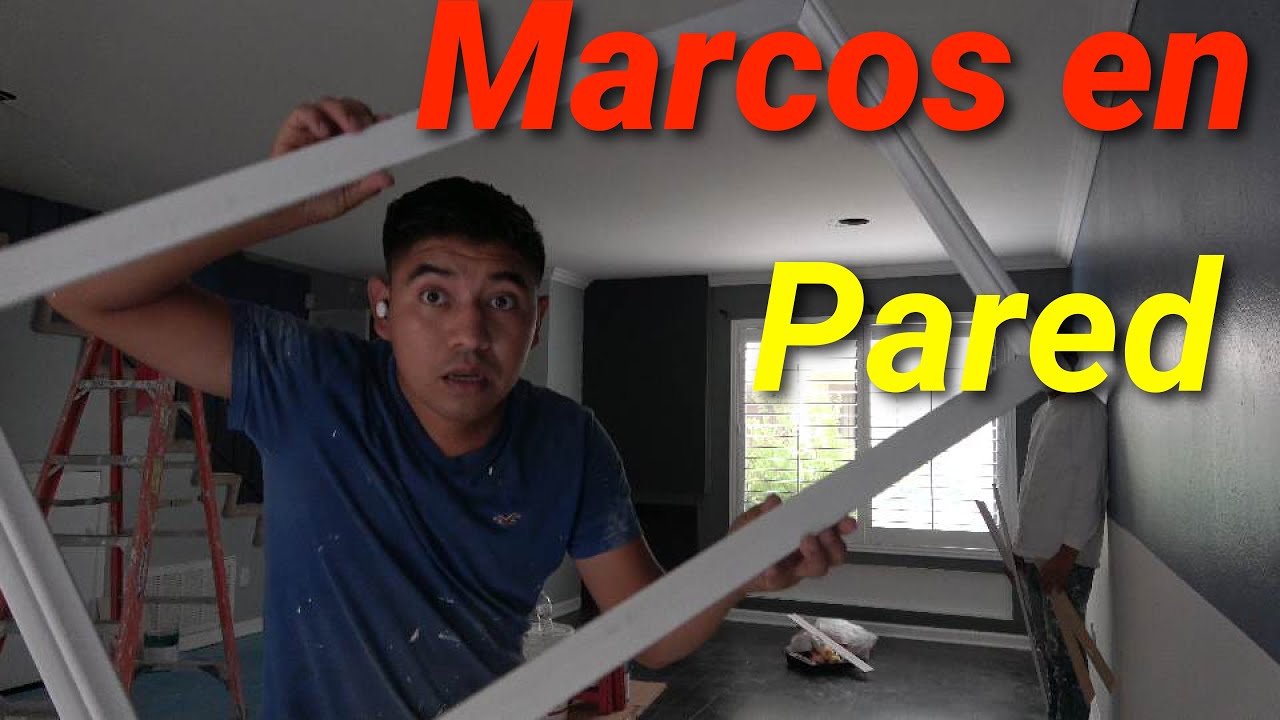 como instalar dice&ntilde;os marcos o cuadros de moldura en pared
