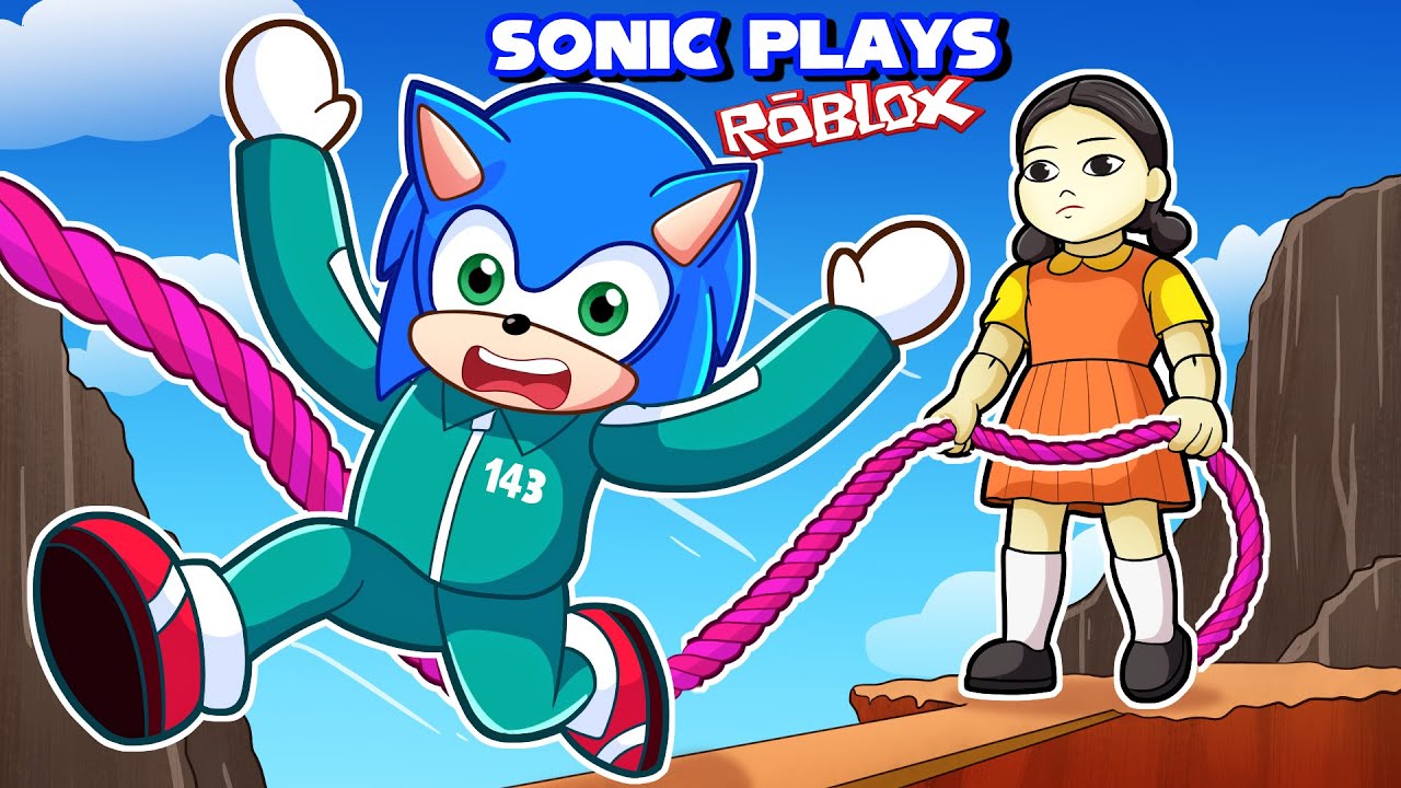🦔 Соник и Тейлз присоединились к игре Squid Game 3! | Соник играет в Roblox Squid Game 3 (игра с ...