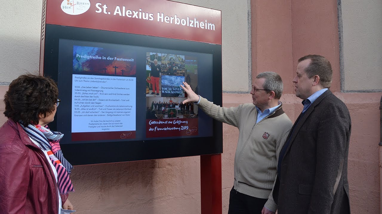 Multimedialer Schaukasten St. Alexius Herbolzheim