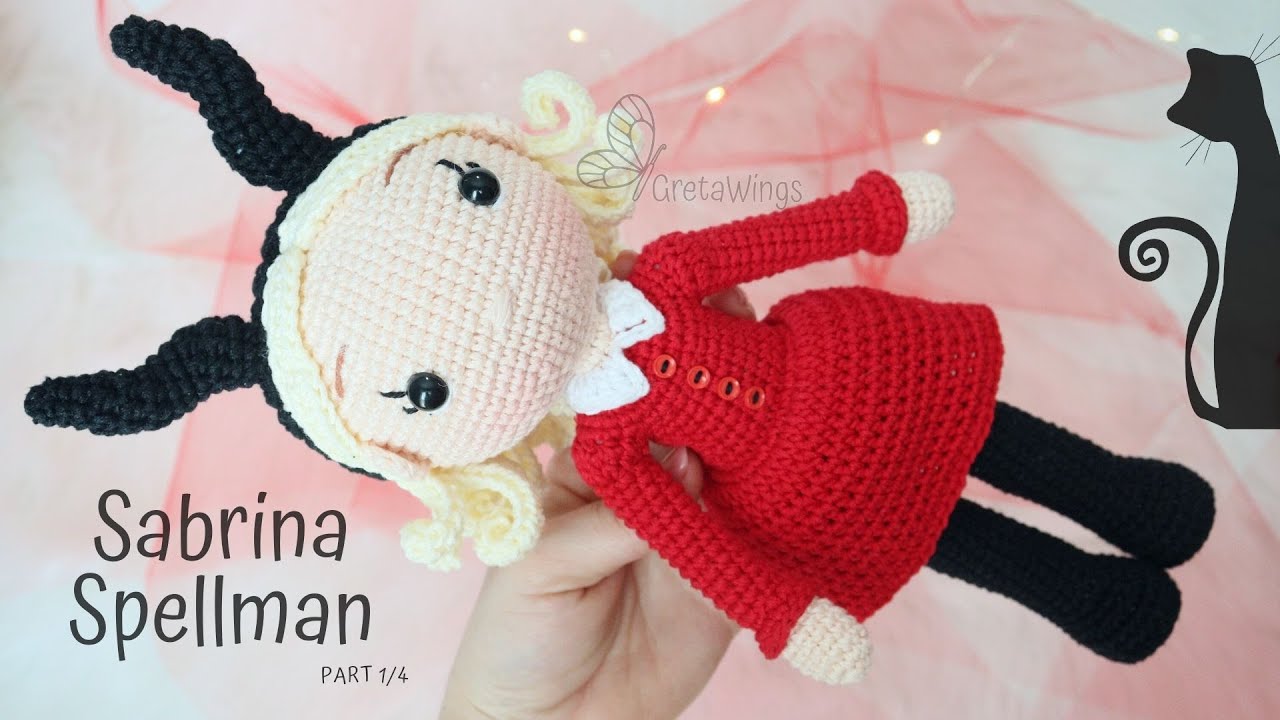 Tutorial Sabrina Spellman Amigurumi Materiales piernas y brazos | Parte 1/4 Sub 🇺🇸🇪🇸/ GretaWings