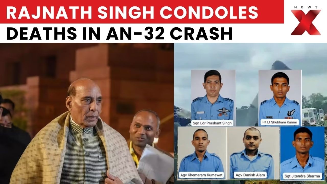Rajnath Singh Pays Tribute To Five Air Warriors Killed In AN-32 Crash | NewsX