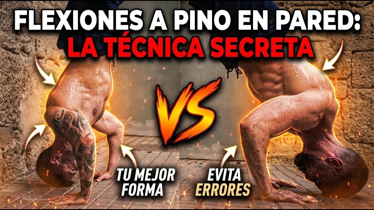 FLEXIONES A PINO ASISTIDAS: de espaldas y de cara a la pared - Técnica, ventajas y desventajas y más