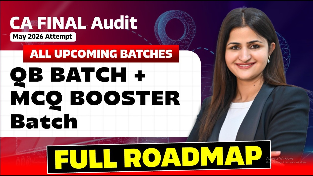 CA Final Audit May 2026 | Question Bank Batch | MCQ Booster Batch | CA Jyoti Deshwal |