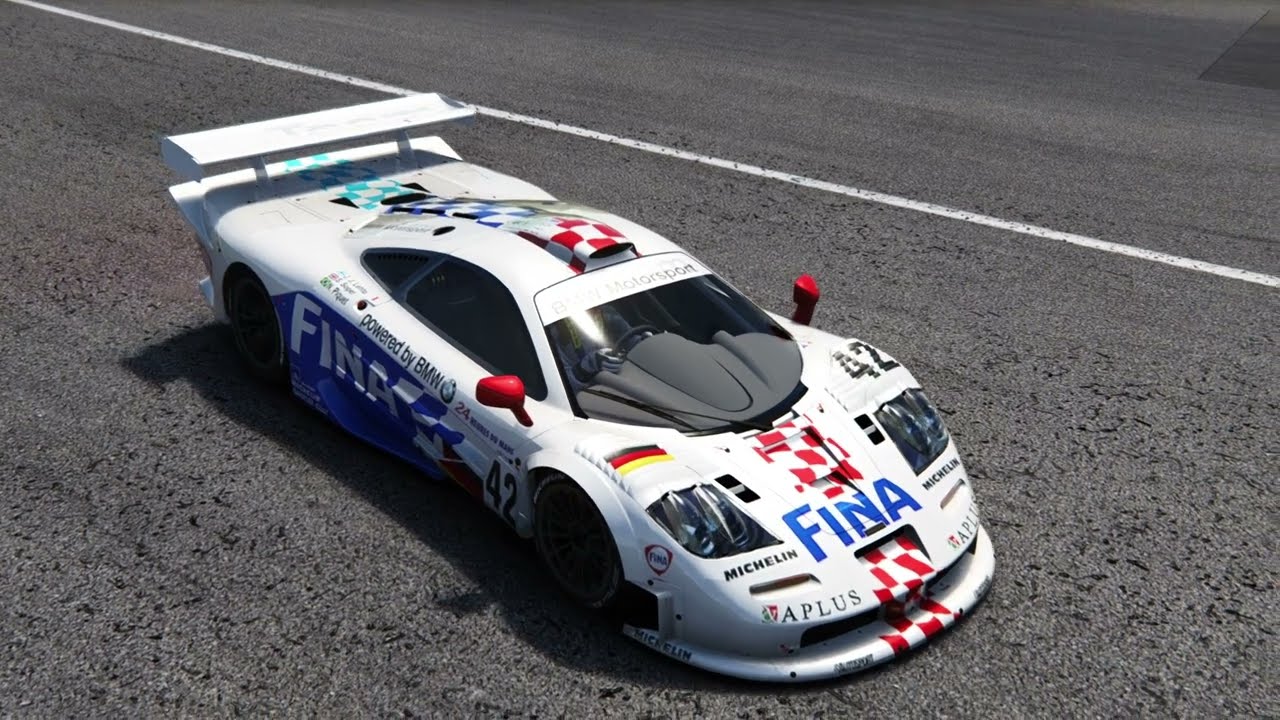 Mclaren F1 GTR Longtail at Zolder in Assetto Corsa
