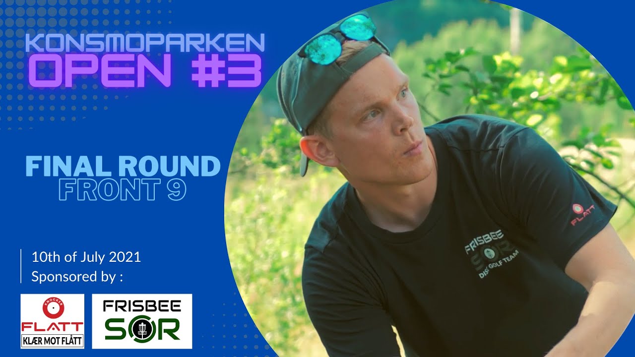 Konsmoparken Open #3-2021 | Disc Golf R2F9 | Nepstad, Løland, Systad, Erland, Rosenvold | Frisbee