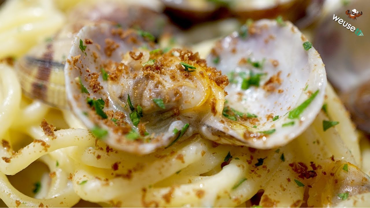 454 - Spaghetti vongole e bottarga...poi ci dite se vi garba!! (primo di mare sfizioso e gustoso)