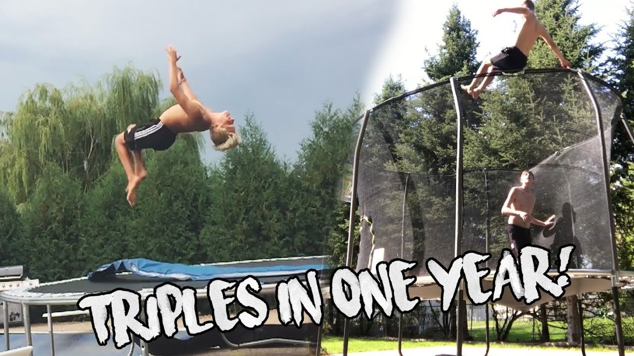 MY TRAMPOLINE PROGRESSION (ONLY STARTED ONE YEAR AGO) **QUADS**