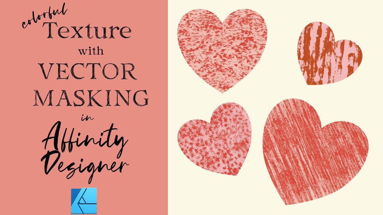 AFFINITY DESIGNER TUTORIAL | Creating Texture Using Vector Masking and Transparent PNG | Digital Art
