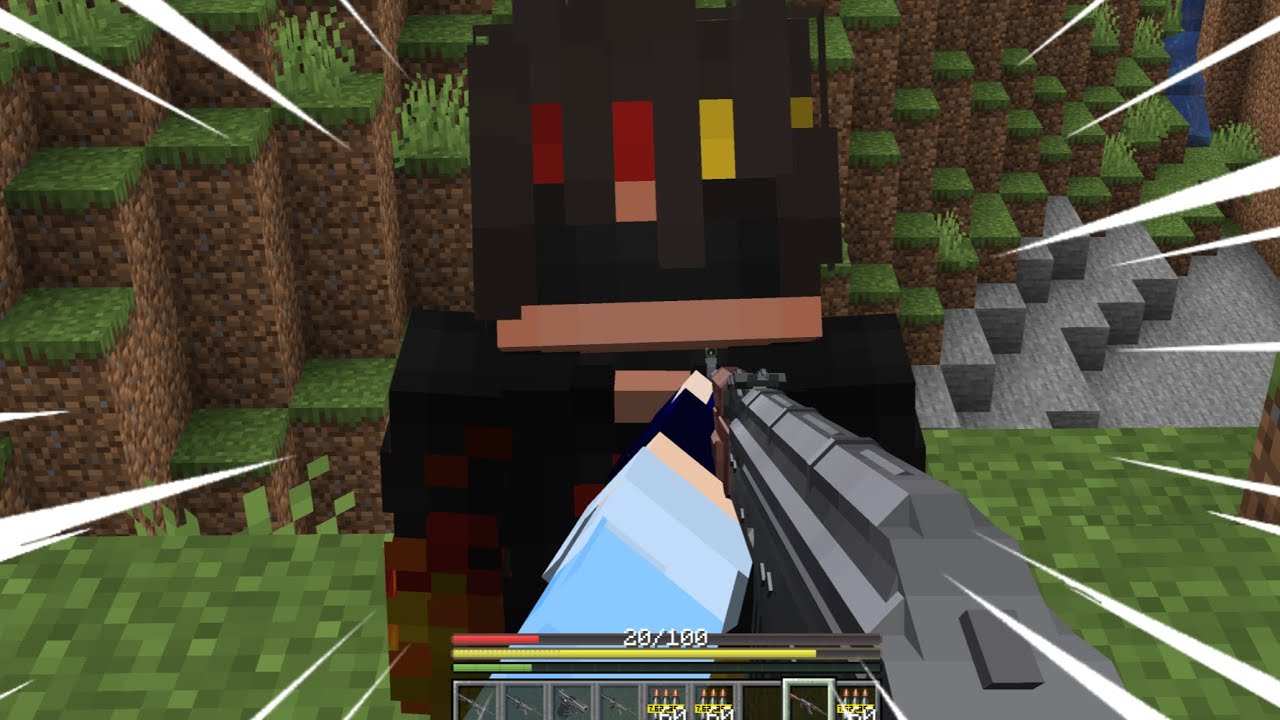 MINECRAFT GUN HUNGER GAMES w/ Clownpierce !!