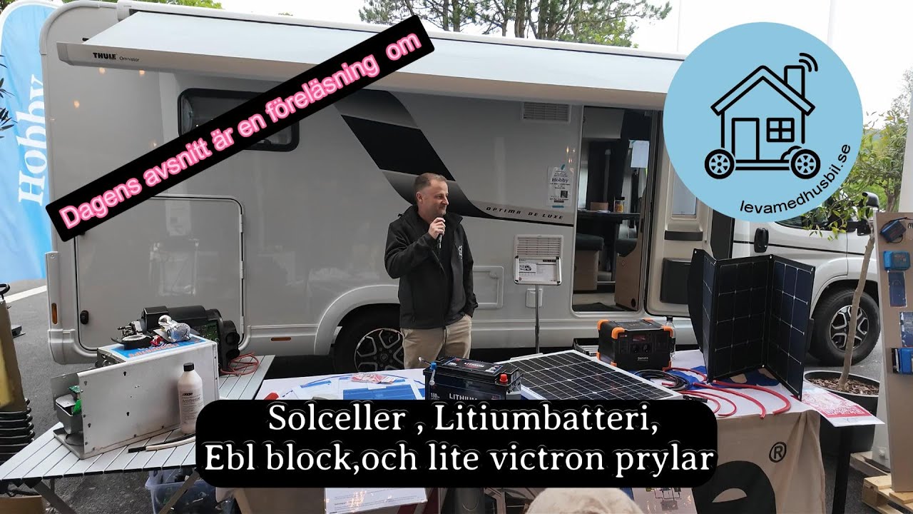 Föreläsning om Solceller, litiumbatteri och lite victron  Boråshusbilsträff 2024