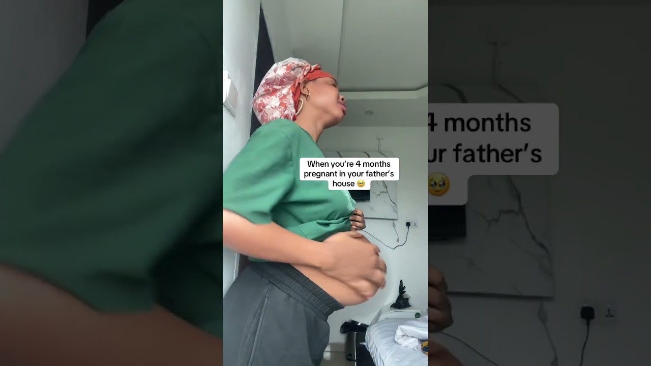 When you&rsquo;re four months pregnant in your father&rsquo;s house 💔💔#comedy #pregnancy