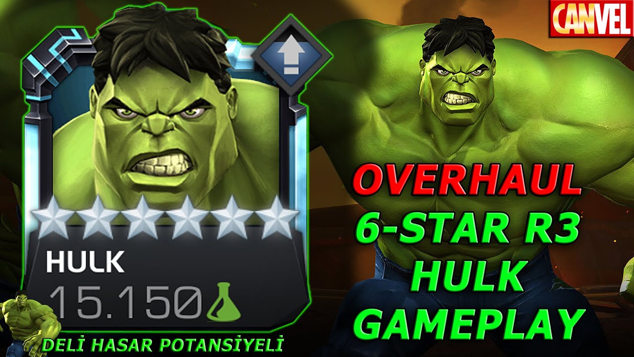 6-STAR R3 HULK BUFF GAMEPLAY | Y&Uuml;KSEK HASAR POTANSİYELİ AMA UZUN ROTASYON ?? - MCOC