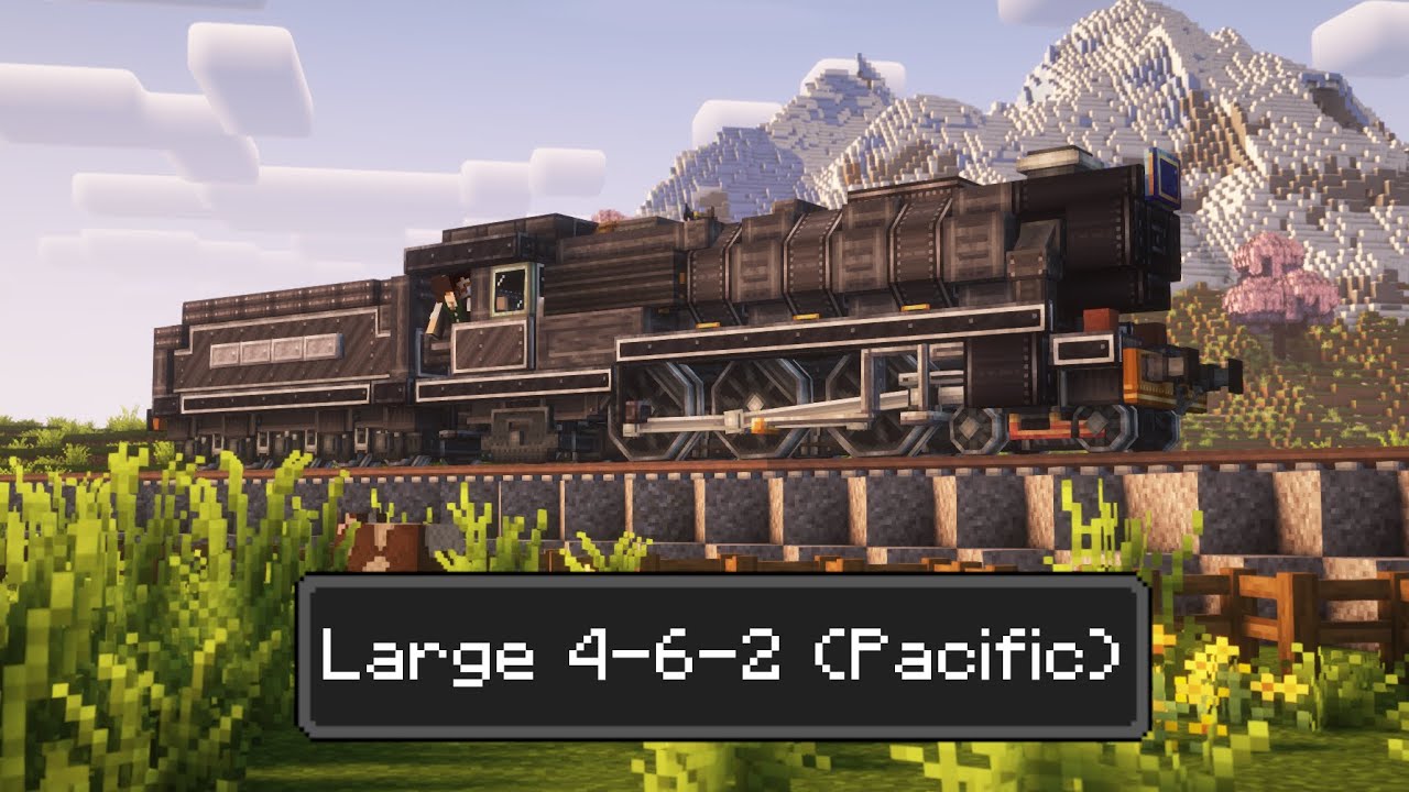 🚂 Minecraft Create Mod Train Tutorial — Большой пассажирский 4-6-2