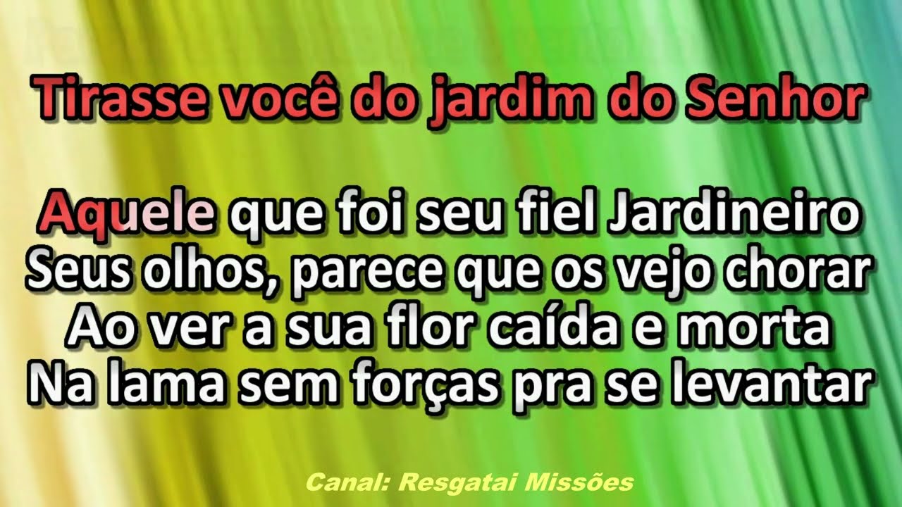 Ariely Bonatti e Rayssa - Jardineiro Que Chora - PlayBack - Karaokê