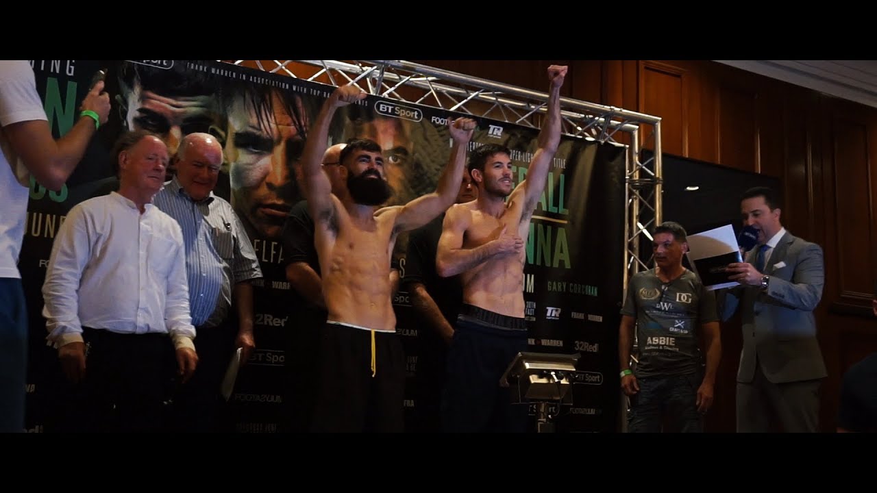 Declan Geraghty Vs jono Carroll at weigh ins