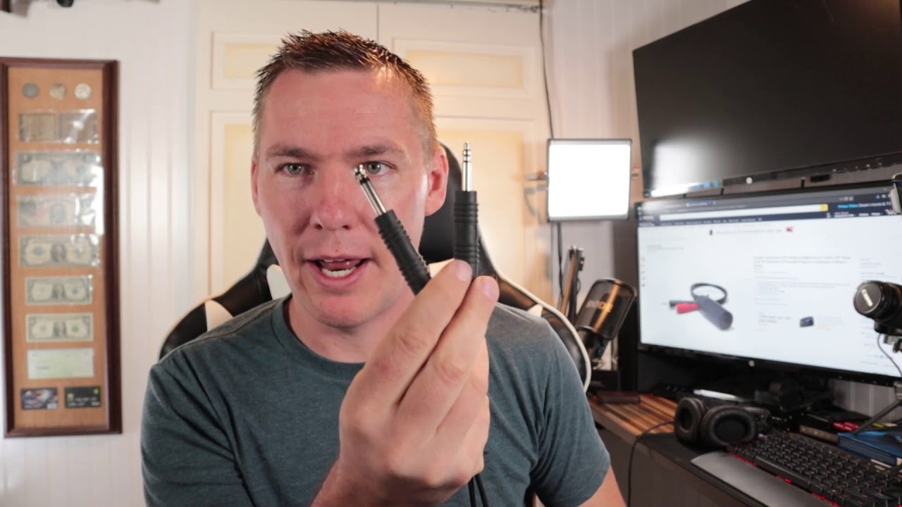 Connect Aviation Headset to Computer (PC Adapter)