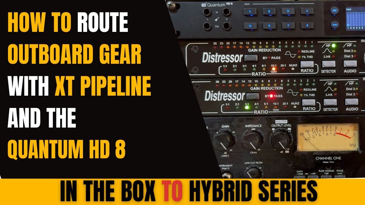 How to route outboard gear with XT Pipeline and the HD 8 Quantum