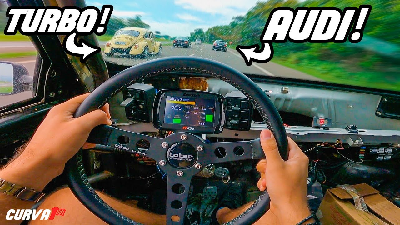 FUSCA TURBO DESAFIOU O UNO ASPIRADO!!