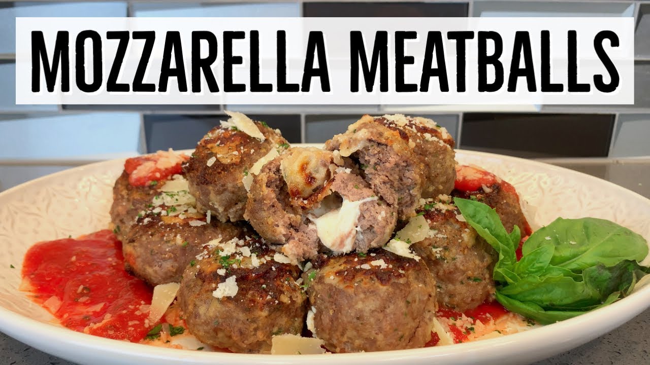 Mozzarella Meatballs- Super Easy Cheese Stuffed Meatballs