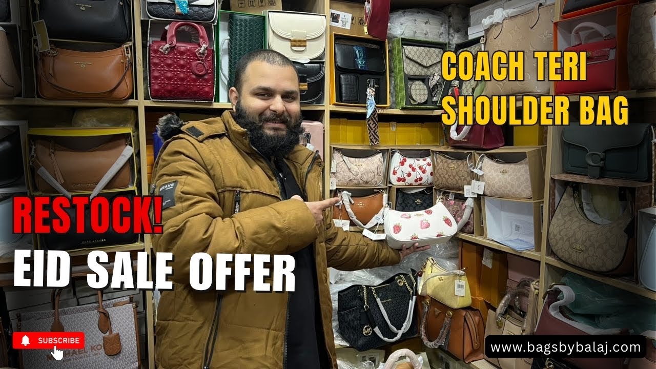 **Coach Teri Shoulder Bag Restock 🔥 Eid Sale Offer | Deals in Pakistan | Bags by Balaj**