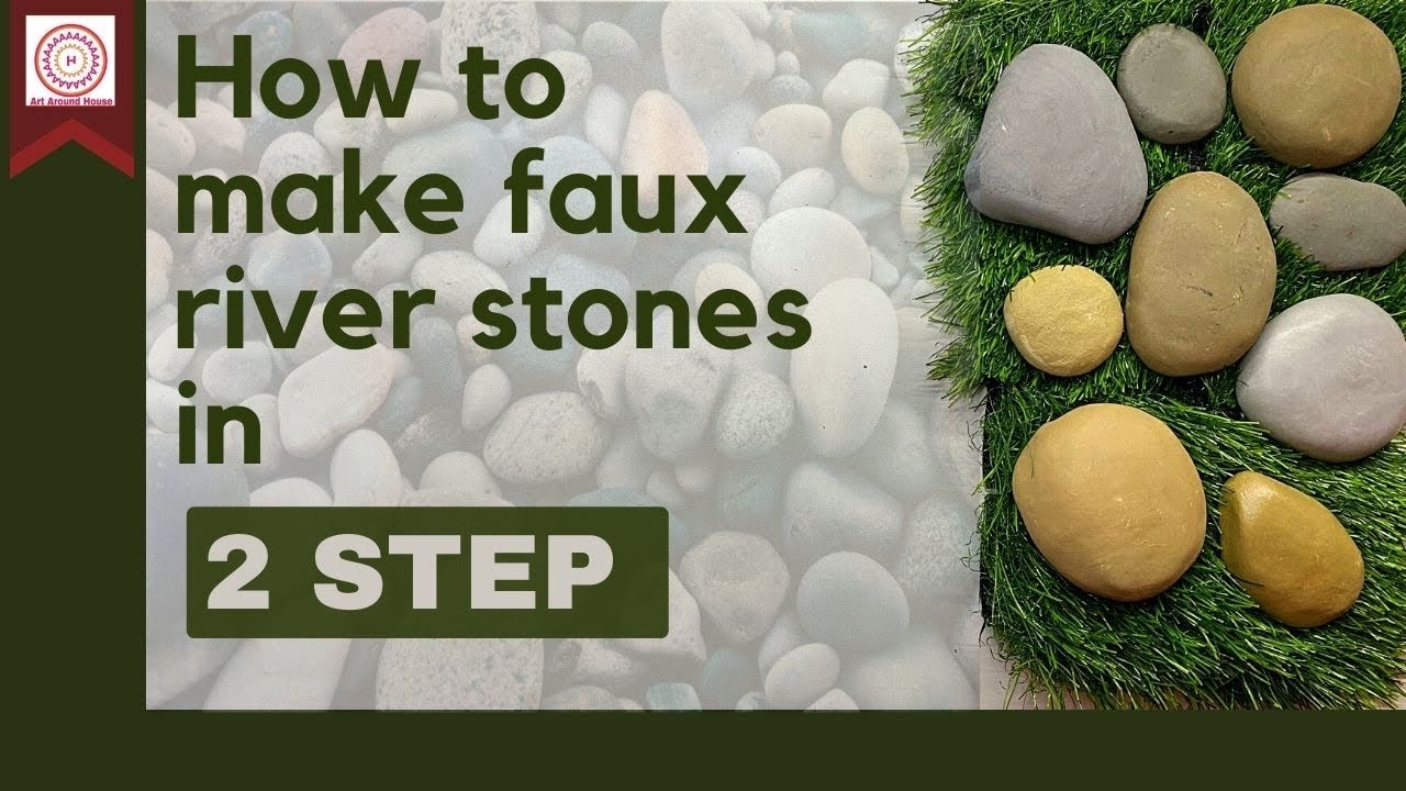 How to make Faux/Fake Stones| River Stones | 34 | Art Around House
