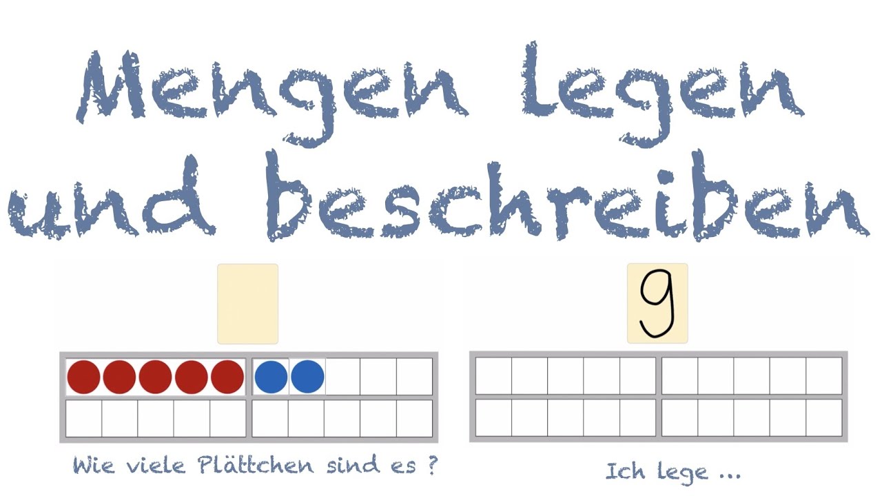 Mengen legen und beschreiben im ZR 10 | Klasse 1 Zwanzigerfeld F&uuml;nfer & Einer Mathematik Grundschule
