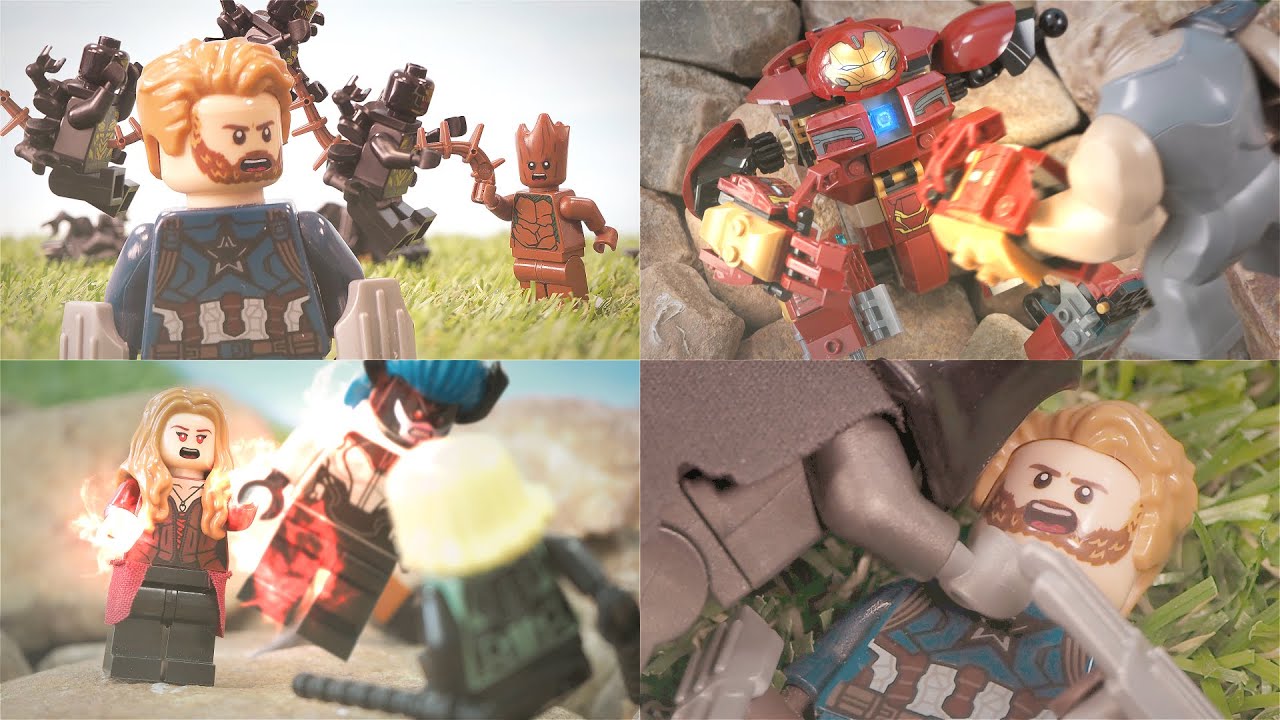 Сцена битвы в Ваканде из Lego Avengers: Infinity War | Промо «Первый мститель: О дивный новый мир»
