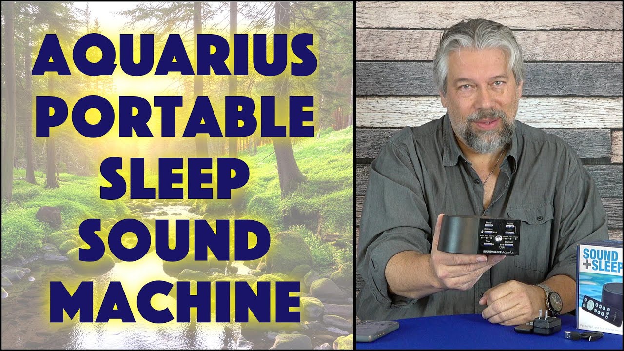 Sound+Sleep AQUARIUS Portable Sleep Sound Machine a with Bluetooth - DEMO & REVIEW