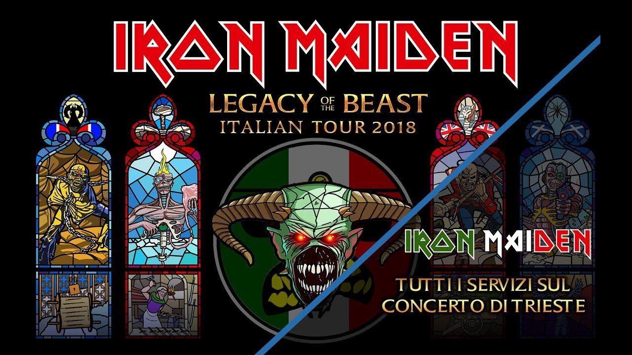 Iron Maiden a Trieste - TUTTI i servizi televisivi!