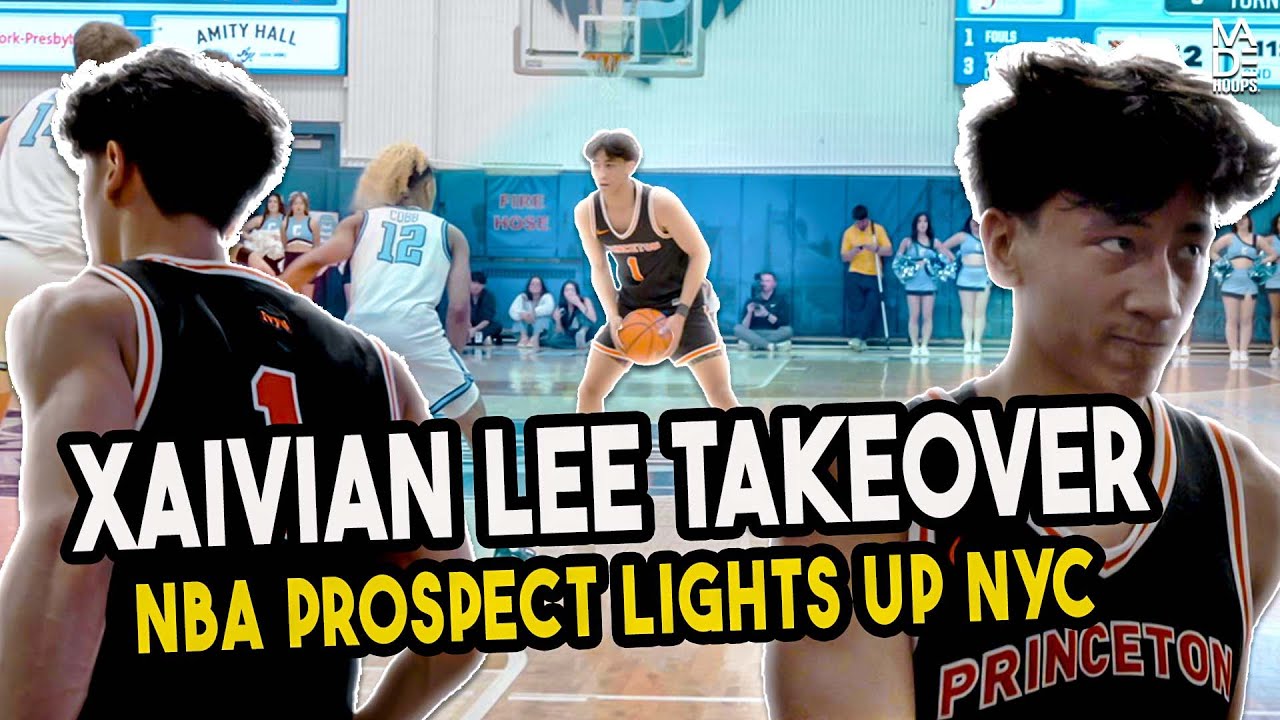Future NBA Draft pick XAVIAN LEE TAKES OVER NYC in Fashion!! 🍿🔥