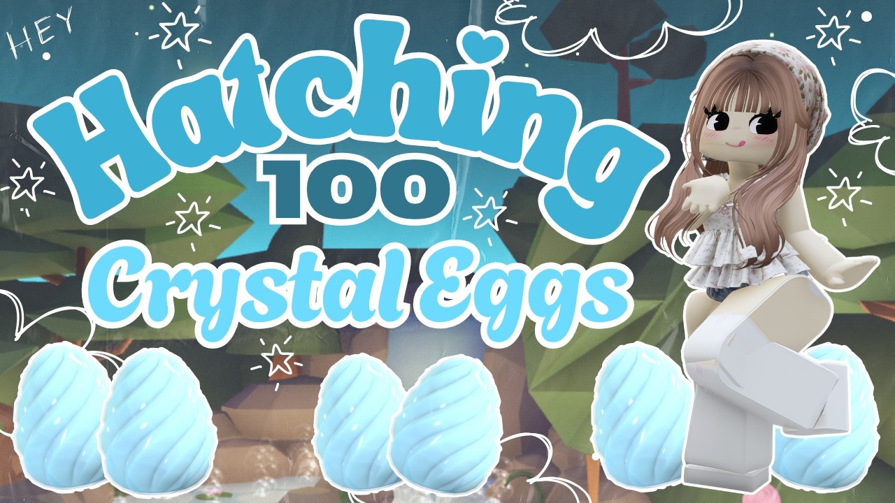 I Hatched 100 Crystal Eggs.. | Cozy Rainy Speed Hatch Vibes In Adopt Me 👀✨#robloxadoptme