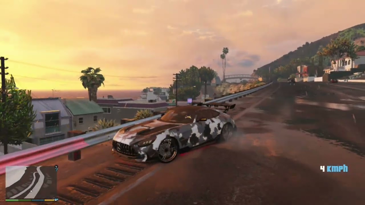 🚘 AMG GT x GTA 5 = Pure Vibes 🔥 | Inspired by Techno Gamerz