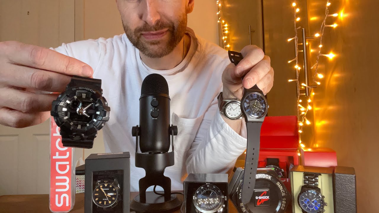 ASMR My Watch Collection - Whispered | Box Tapping