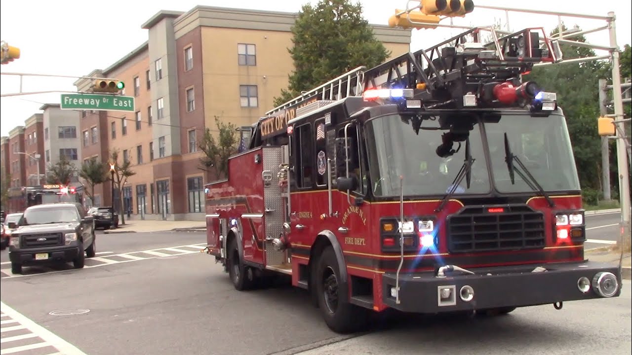 Orange Fire Department Engine 4 And Squad 1 Responding 9-23-24