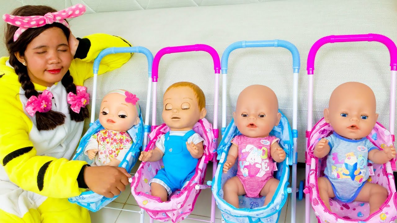 Are you sleeping Brother John, Linda Pretend Play with Baby Dolls #4